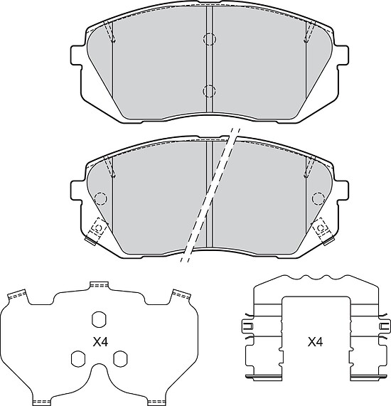 BRAKE PADS HYUNDAI TUCSON KIA SOUL II FR
